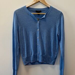 J. Crew Light Blue Button-Up Cardigan
